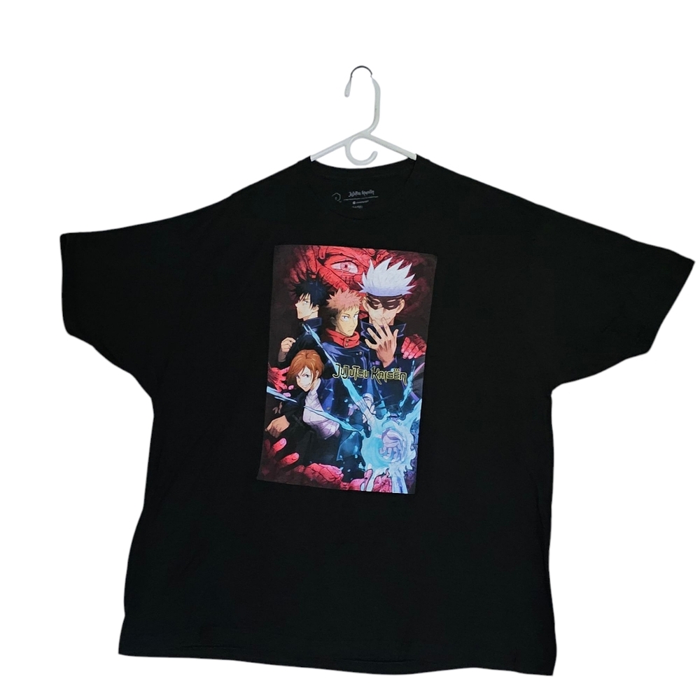 🔥 Jujutsu Kaisen Anime Tee Black Size 3XL